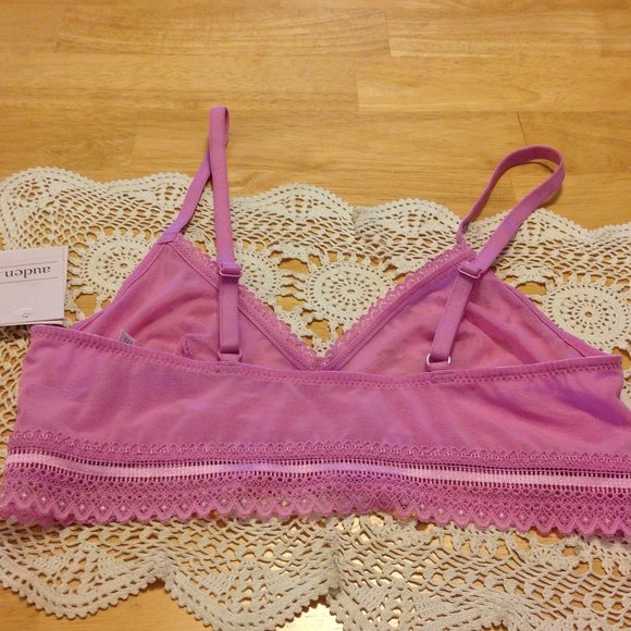 Auden sheer unlined bralette, size  S, pullover - Picture 3 of 8